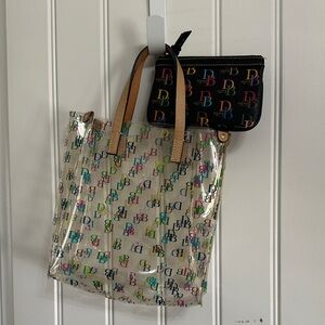 Dooney & Bourke Two piece set Tote and Pouch